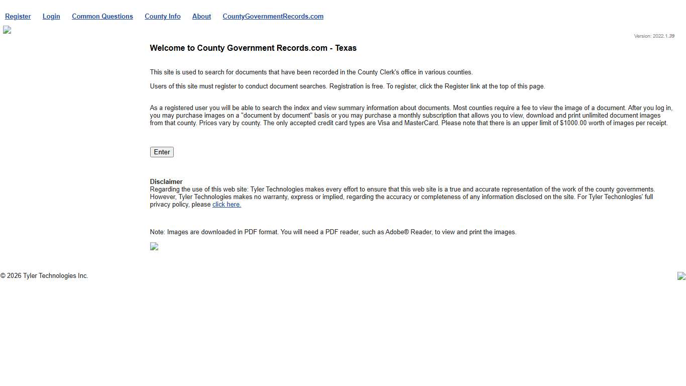 Tyler Technologies - Texas County Government Records